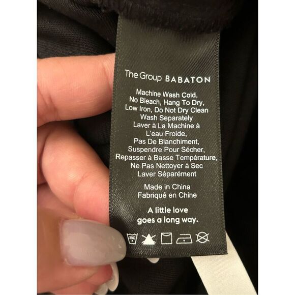 Aritzia The Group by Babaton cropped Wide-leg pull on Pants size XXS minimalist - Picture 9 of 10